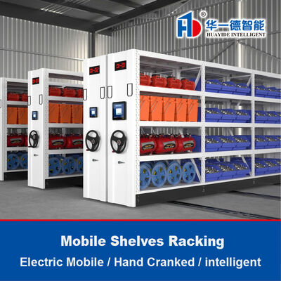 Ripiani mobili elettrici Scaffalature a manovella compatte ripiani mobili ad alta densità