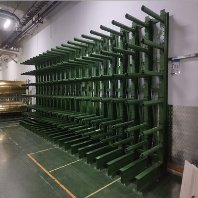 Q345 Scaffalature a cantilever a doppio lato in acciaio da 1000 kg con colonne robuste