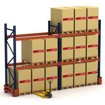 4000 kg per livello ripiani di pallet pesanti con travi RHS 80×60