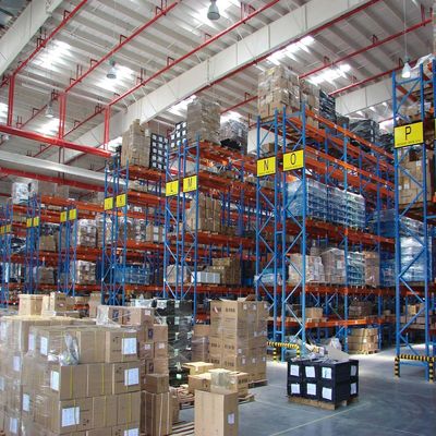 Sistema selettivo di scaffalature del pallet del pallet Q235 di stoccaggio del passo resistente d'acciaio dello scaffale 76.2mm