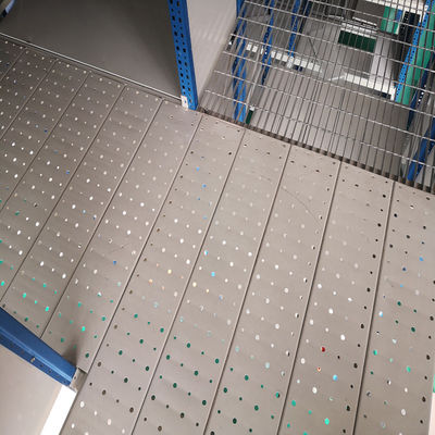 Piattaforma in acciaio con scaffalature per pavimenti a mezzanine per magazzini