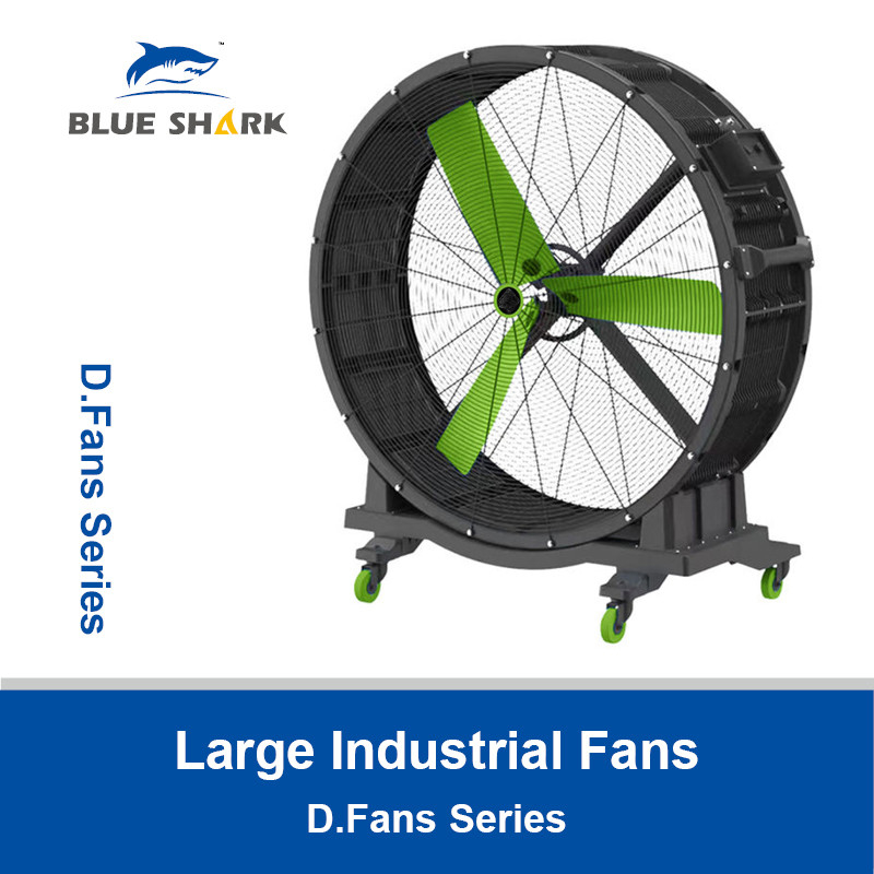 Grandi ventilatori industriali in piedi per magazzini ventilatori HVLS per fabbriche