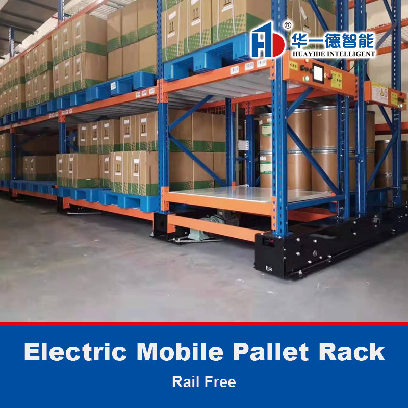 Rack elettrico per pallet mobili Rack ferroviario libero rack magazzino rack di stoccaggio Rack elettrico rack mobile