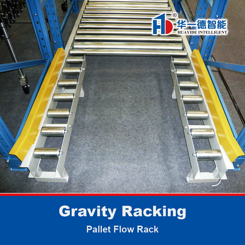Scaffalature a flusso per pallet a gravità Scaffalature a gravità per magazzino Scaffalature a gravità per stoccaggio Scaffalatura a gravità per pallet