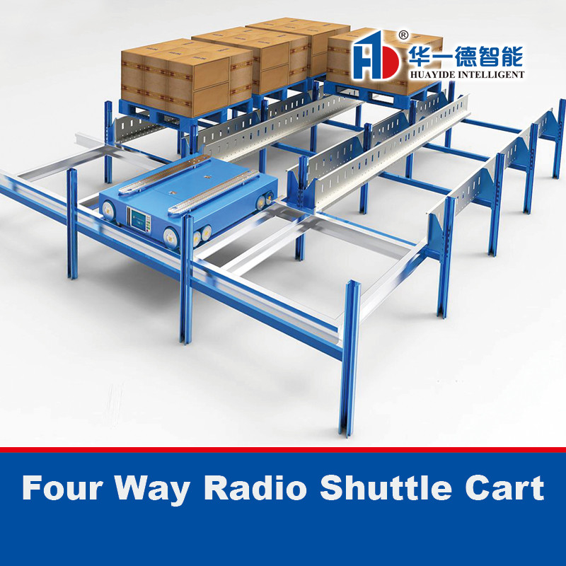 Carrello di navetta radio a quattro vie Per 4 vie Radio Shuttle Rack Radio Shuttle Pallet Runner Car Racking