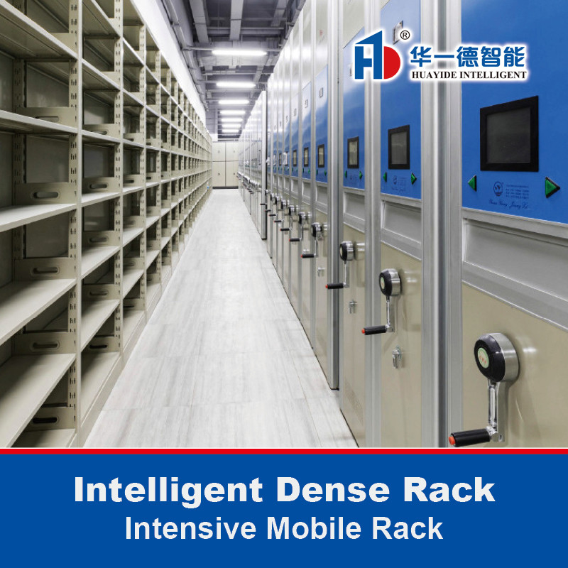 Sistema di immagazzinamento mobile Compattatore a mano Scaffalature elettroniche mobili Scatole di archiviazione Rack denso