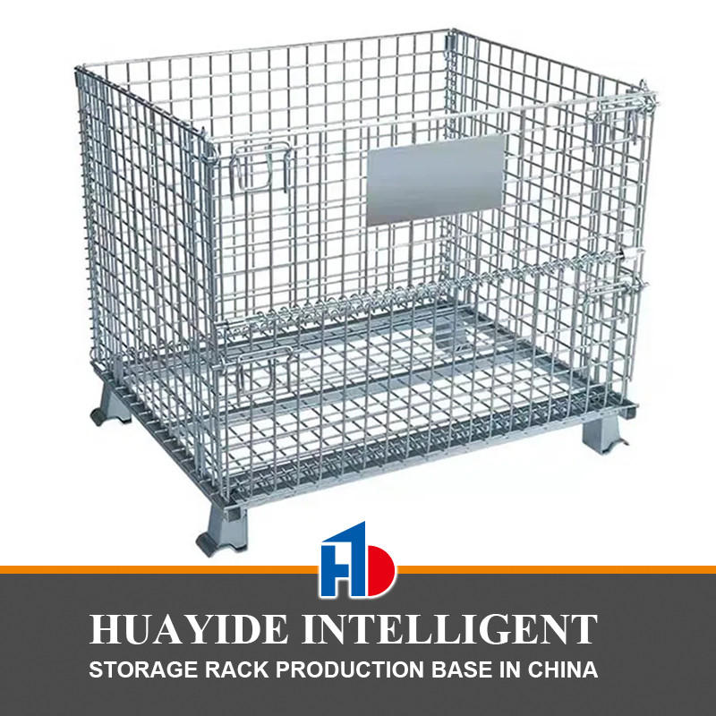 B25 Cage di magazzino contenitore di media capacità contenitore di filo metallico contenitore di pallet Cage impilabile