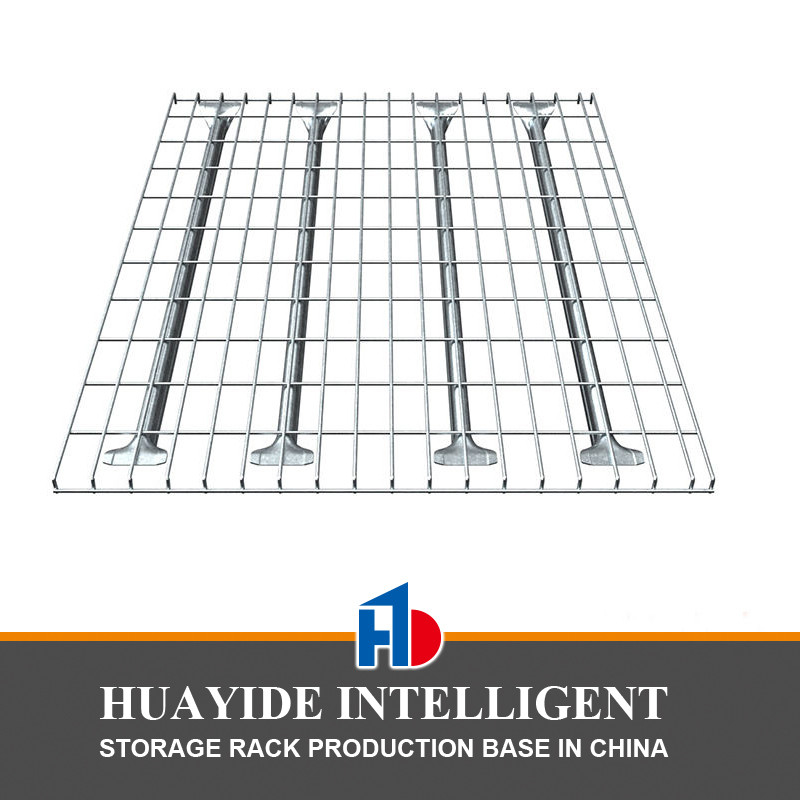 B33 Storage Standard Size Flare Waterfall Saldato Acciaio Galvanizzato Metal Storage Wire Mesh Decking per pallet Racking