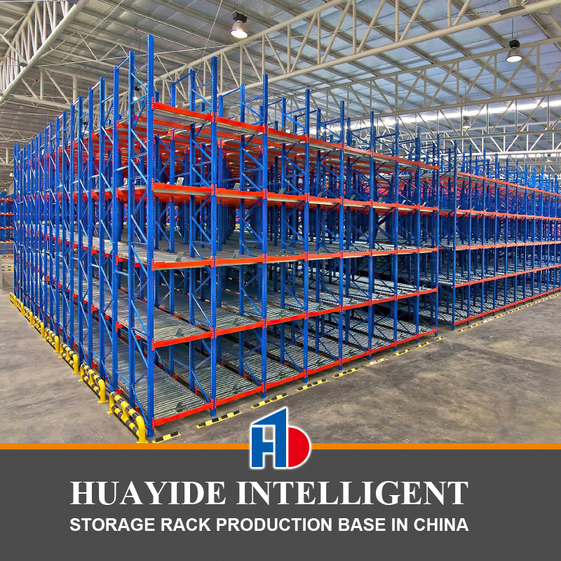 B43 Sistema di immagazzinamento per pallet a gravità Cartone con porta pallet a flusso