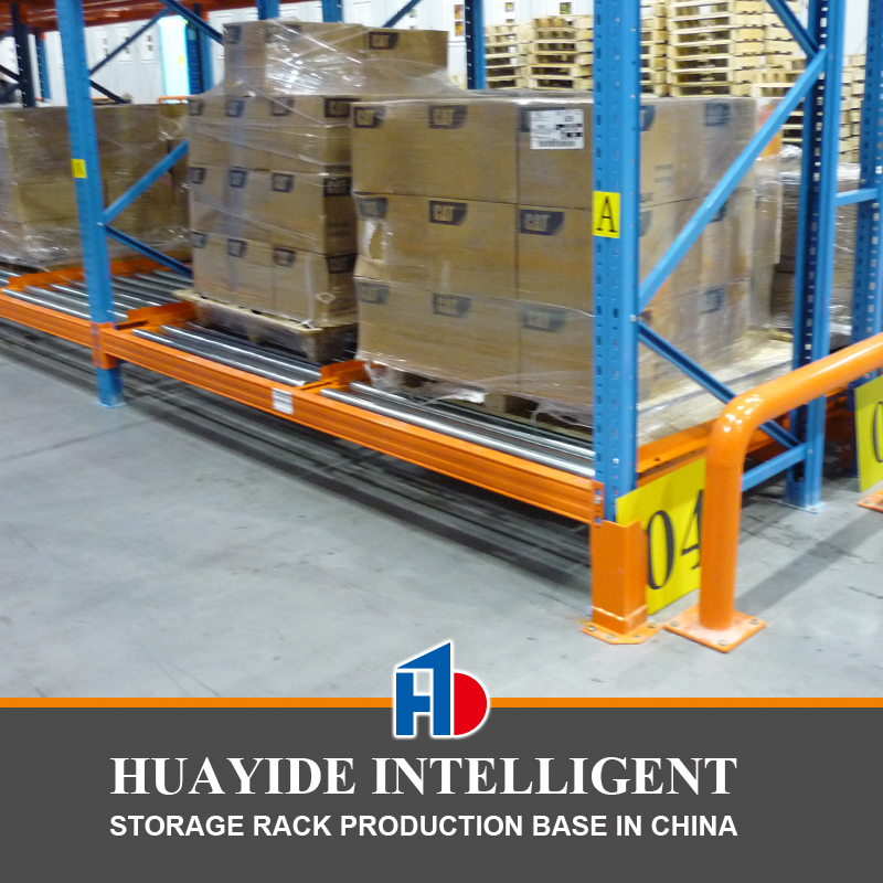 Sistema di scaffalatura a flusso di cartoni a gravità FIFO di alta qualità, sistema di scaffalatura per pallet, attrezzatura per magazzino