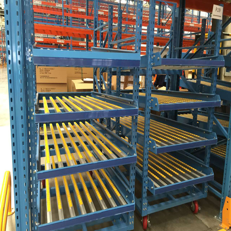 FIFO RAL Color Gravity Flow Shelf per magazzini